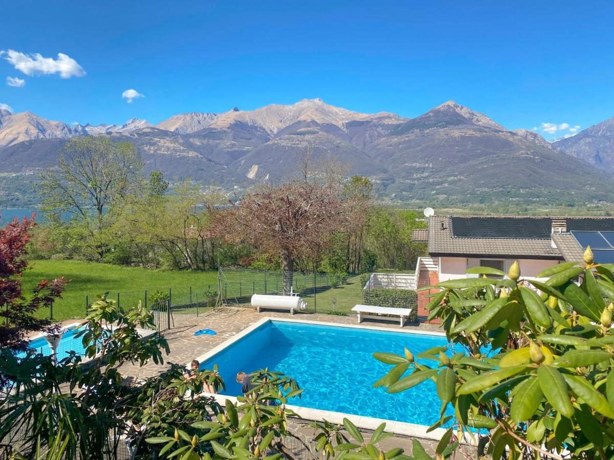 Bellavista A Garten Appartement Mit Pool Colico Exterior foto